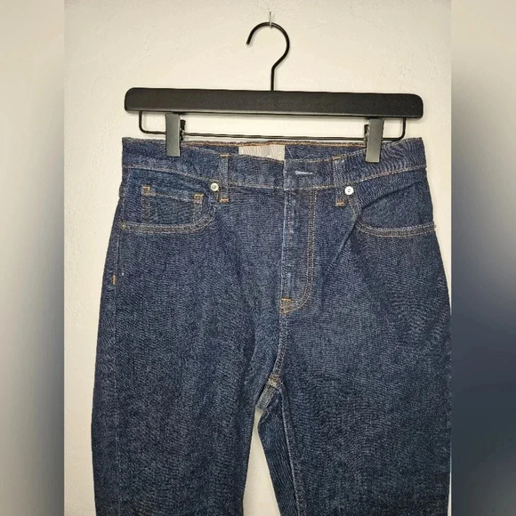 EVERLANE High Rise Slim Fit Dark Wash Denim Size 29 Regular - Picture 5 of 8